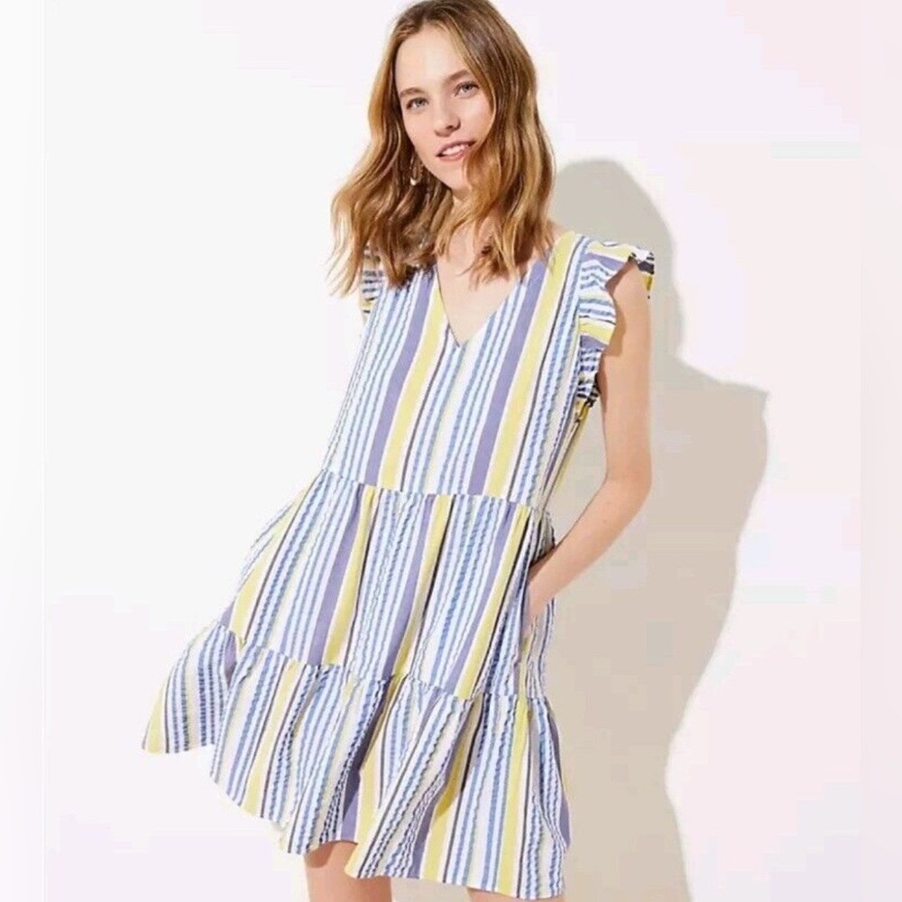 LOFT Flutter Sleeve Dress